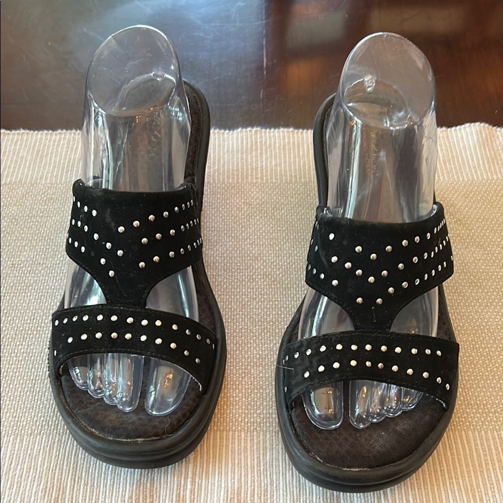 Skechers Black Studded Sandals